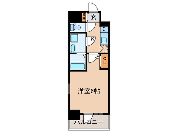 ｴｽﾘｰﾄﾞﾚｼﾞﾃﾞﾝｽ神戸兵庫駅前(702)の物件間取画像